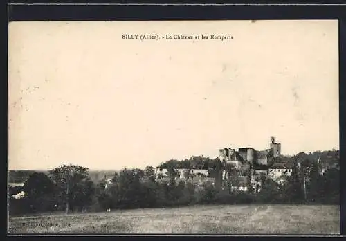 AK Billy /Allier, La Château et les Remparts