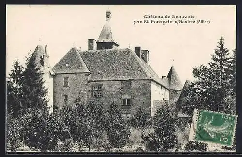 AK Beauvoir /Allier, Château de Beauvoir par St-Pourcain-s /Besbre