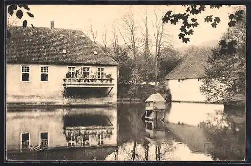 AK Tecklenburg, Haus Marck, vom Wasser gesehen