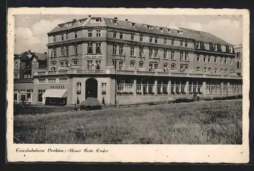 AK Borkum, Eisenbahnheim, Haus Rote Erde