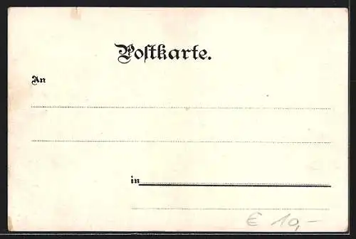 Lithographie Köln, Extrablatt: Köln ausser Gefahr, Polizist und Passant