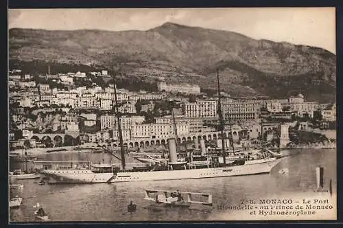 AK Monaco, Yacht Hirondelle des Prinzen von Monaco