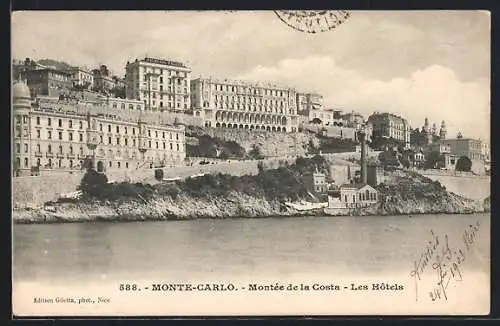 AK Monte-Carlo, Montée de la Costa, Les Hotels