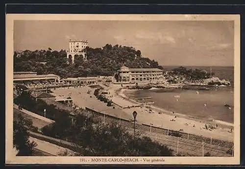 AK Monte-Carlo, Monte-Carlo-Beach, Vue generale