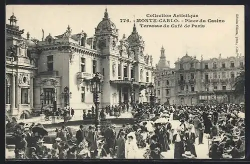 AK Monte-Carlo, Place du Casino, Terrasses du Café de Paris