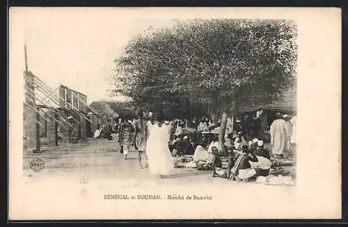 AK Bamako, Sénégal et Soudan, Marché de Bamako