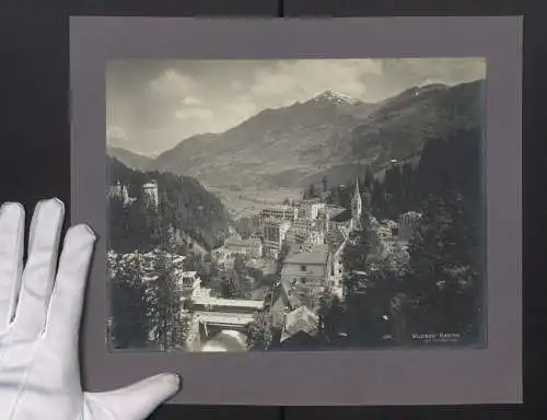 Fotografie Würthle & Sohn Nachf. GmbH, Salzburg, Ansicht Bad Gastein, Blick auf den Ort gegen den Gamskarkogl