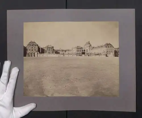 Fotografie Neurdein Freres, Paris, Ansicht Versailles, Blick auf das Schloss Versailles, Facade Principale, Palais