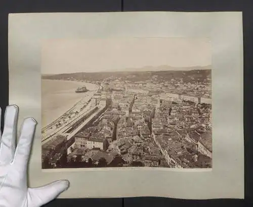 Fotografie Jean-Baptiste Giletta, Ansicht Nice, Vue prise du Chateau, vue Generale du Mont-Boron