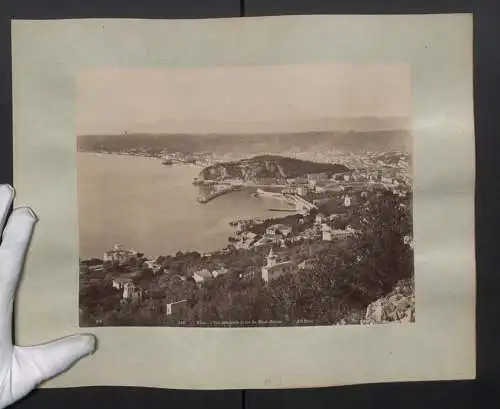 Fotografie Jean-Baptiste Giletta, Ansicht Nice, Vue prise du Chateau, vue Generale du Mont-Boron