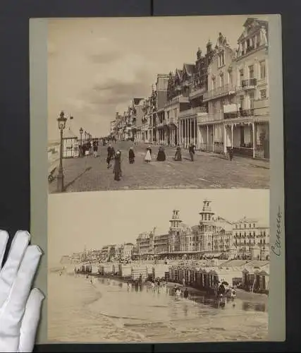 Fotografie Neurdein Freres, Paris, Ansicht Blankenberghe, La Digue de Mer, les Villas et Casino