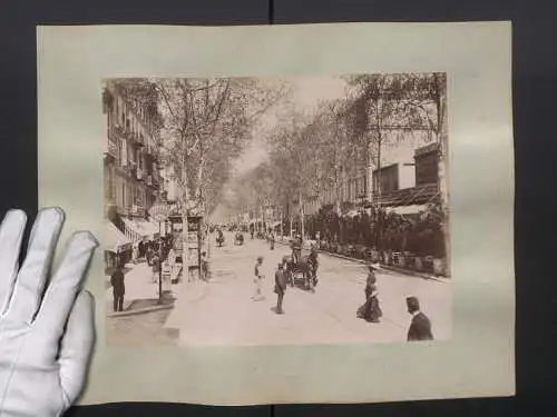 Fotografie unbekannter Fotograf, Ansicht Nice, vue de la Avenue de la Gare, Cannes Boulevard de la Croizette