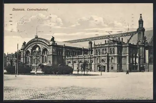 AK Bremen, Partie am Centralbahnhof