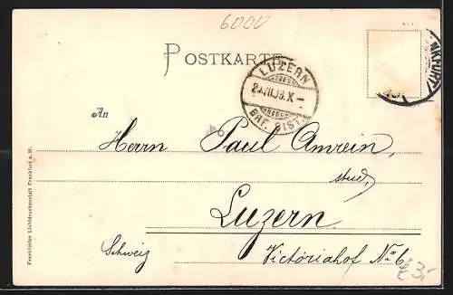 AK Frankfurt, Hauptbahnhof, Teilansicht