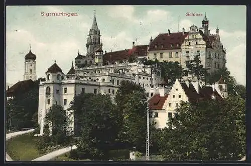 AK Sigmaringen, Partie am Schloss