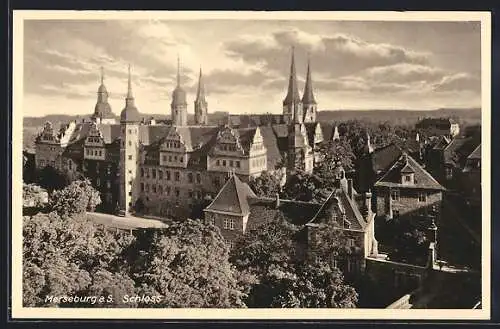 AK Merseburg a. S., Ansicht vom Schloss