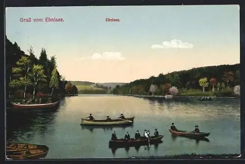 AK Ebnisee, Ruderboote auf dem See