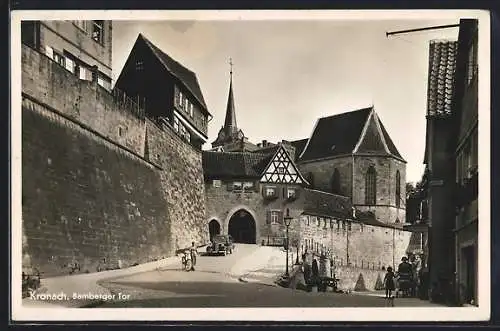 AK Kronach, Bamberger Tor, Strassenpartie