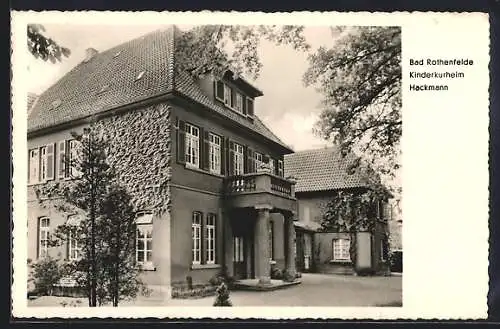 AK Bad Rothenfelde, Blick auf das Kinderkurheim Hackmann