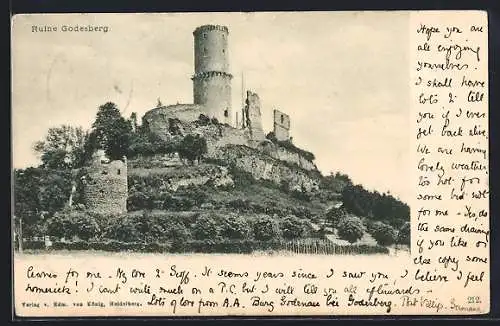 AK Godesberg, Blick zur Ruine