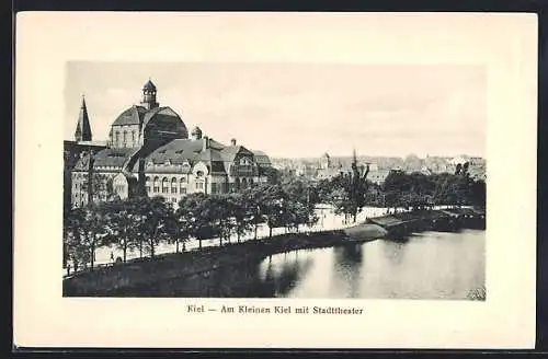 AK Kiel, Am Kleinen Kiel mit Stadttheater