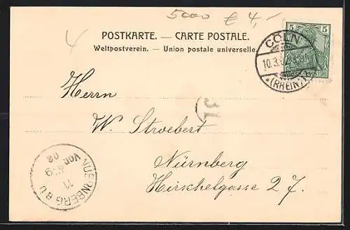 AK Köln-Neustadt, Kaiser Wilhelm Ring Anlagen