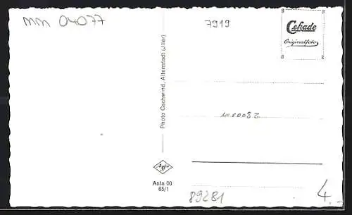 AK Altenstadt / Iller, Gasthof und Metzgerei Fischer, Aussenansicht und Gesellschaftsräume