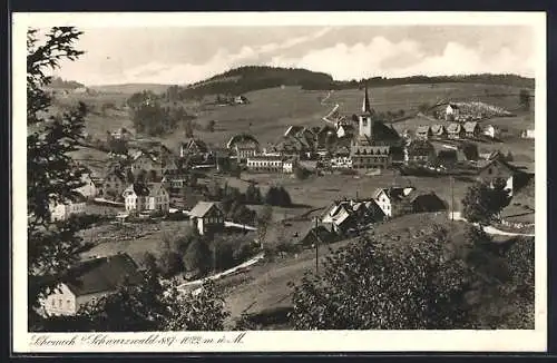 AK Schonach / Schwarzwald, Totalansicht