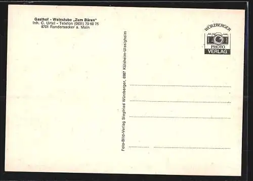 AK Randersacker /Main, Gasthof zum Bären