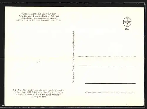 AK Renchen /Baden, Hotel und Brauerei Zum Bären