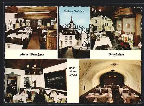 AK Stolberg /Rheinland, Gasthaus Altes Brauhaus Burgkeller, Hotel