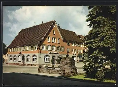 AK Pfalzgrafenweiler im Schwarzwald, Gasthaus Cafe zum Schwanen