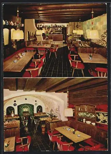 AK Bad Wörishofen, Hotel Löwenbräu, Restaurant Löwengrube