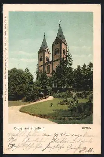 AK Arenberg, Kirche mit Park