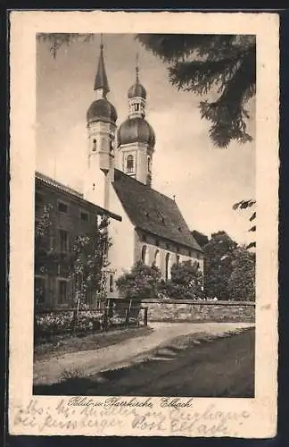 AK Elbach / Fischbachau, Blut- und Pfarrkirche