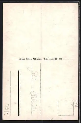 AK Mittenwald, Ortsansicht mit Viererspitze