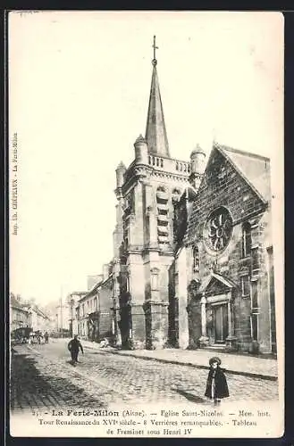 AK La Ferté-Milon /Aisne, Eglise Saint-Nicolas