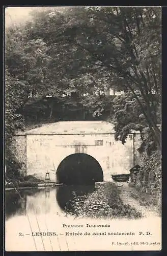 AK Lesdins, Entrée du canal souterrain