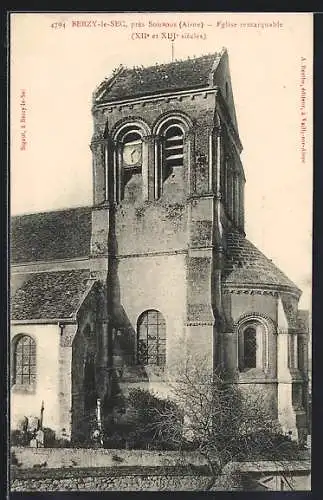 AK Berzy-le-Sec, Eglise remarquable