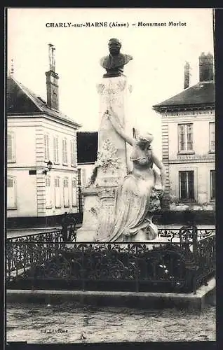 AK Charly-sur-Marne, Monument Morlot