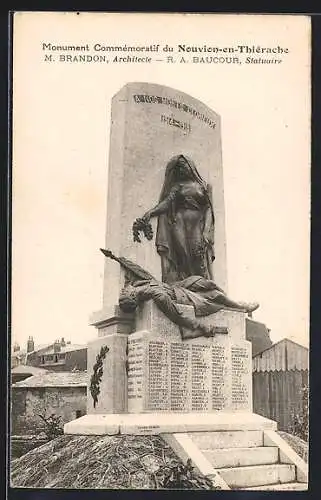 AK Nouvion-en-Thiérache, Monument Commémoratif