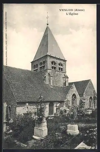 AK Veslud /Aisne, L`Église