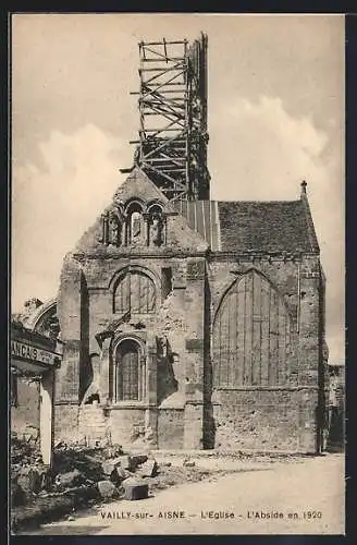 AK Vailly-sur-Aisne, L`Eglise