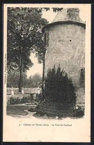 AK Vic-sur-Aisne, Chateau, la Tour du Cardinal