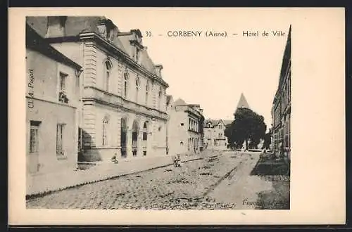 AK Corbeny /Aisne, Hotel de Ville