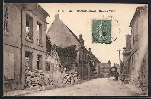 AK Braine /Aisne, Rue de Vailly