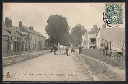 AK Villers-Cotterets, Route de Paris