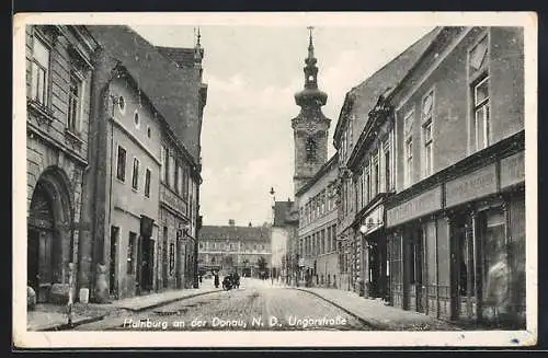 AK Hainburg / Donau, Blick in die Ungarstrasse