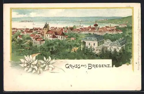 Lithographie Bregenz, Panorama