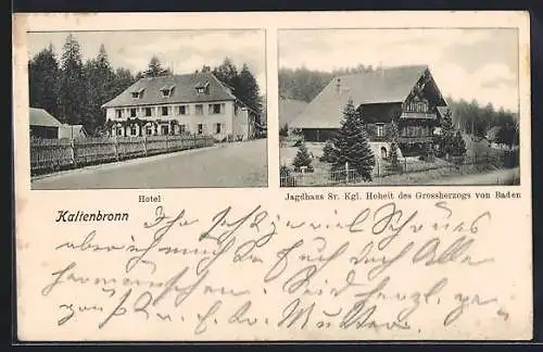 AK Kaltenbronn, Hotel, Jagdhaus des badischen Grossherzogs